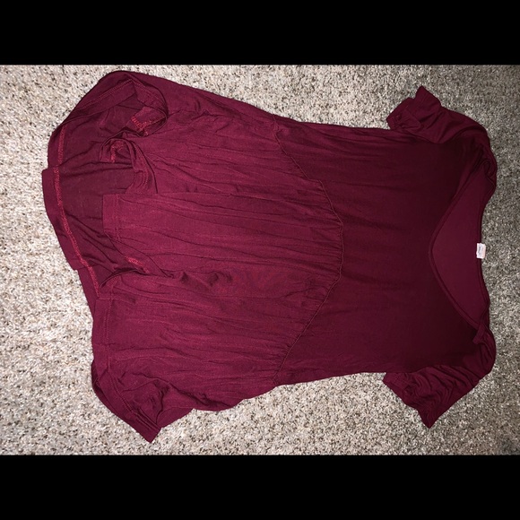 7th ray Tops - maroon top